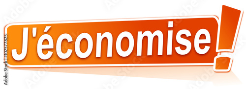 j'économise sur étiquette orange