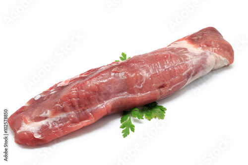 Fresh raw pork tenderloin