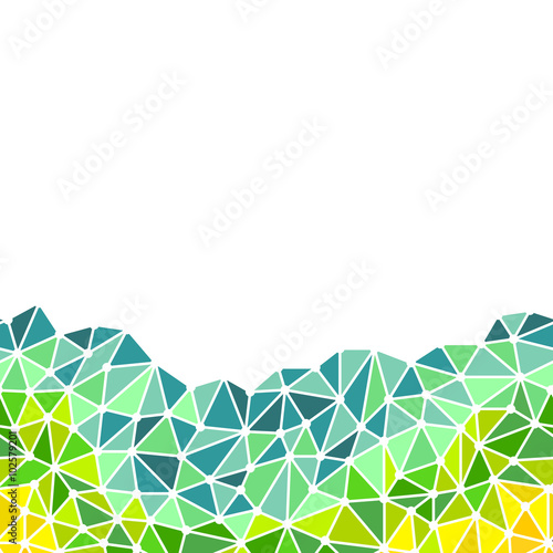 Low poly triangles bottom border