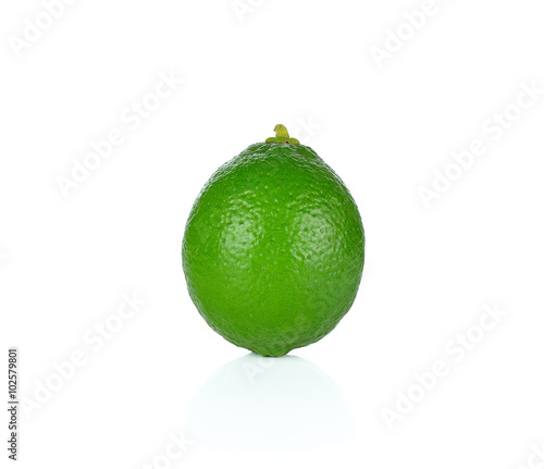 lime fruit on white background