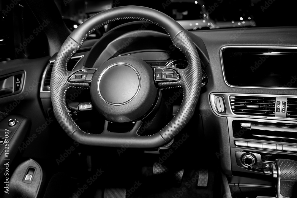 Naklejka premium Modern car interior