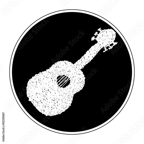 Simple doodle of a guitar