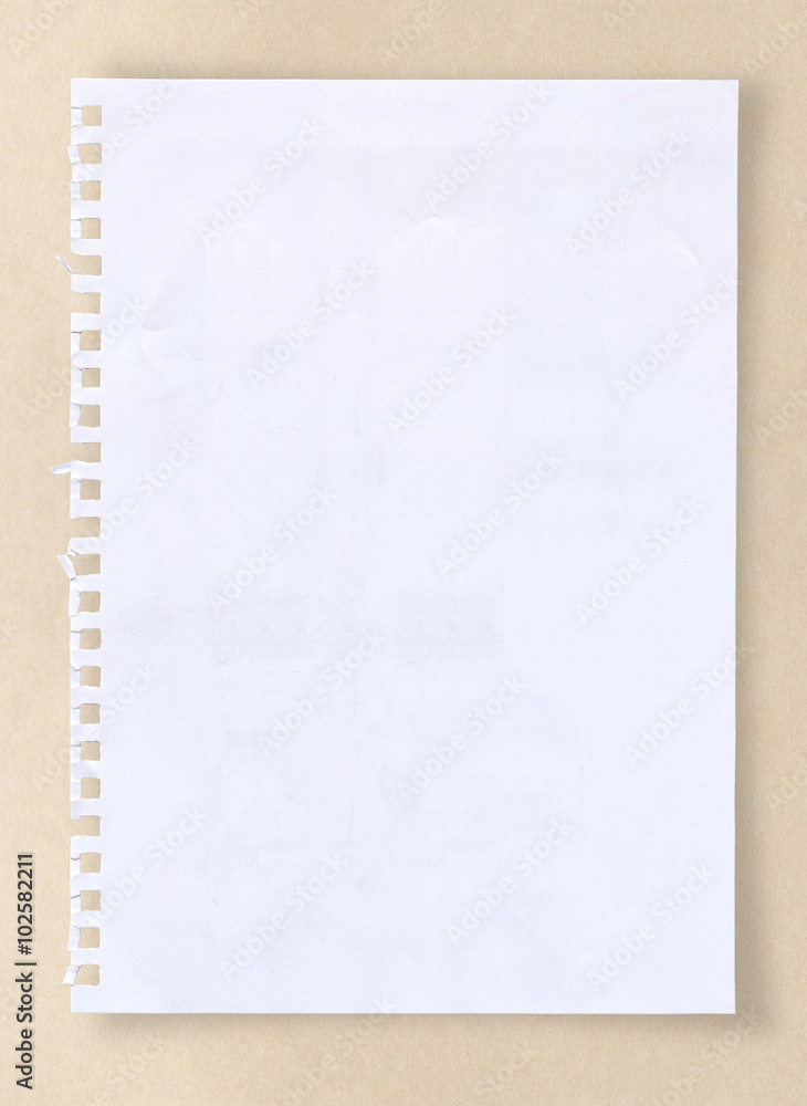 Obraz premium White paper sheet with clipping path.