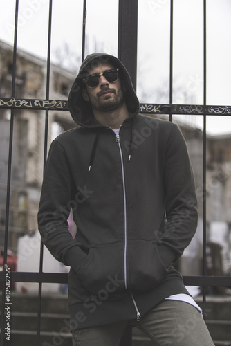 Man posing for fashion photos