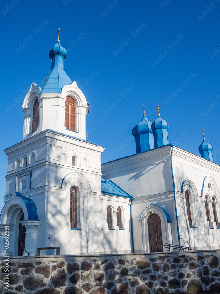 Cerkiew Zaśnięcia Przenajświętszej Bogurodzicy w mieście Kleszczele na Podlasiu