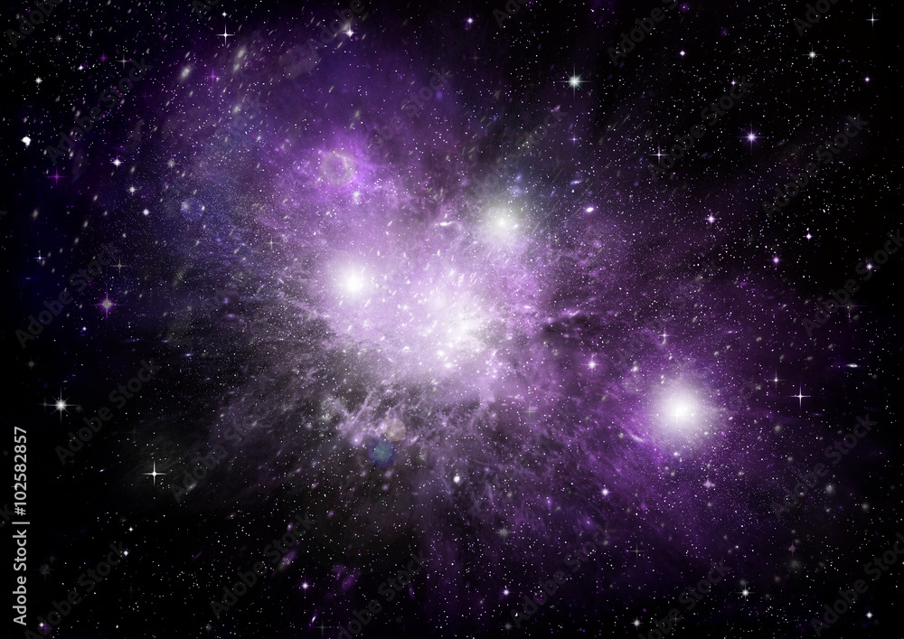 galaxy in a free space galaxy in a free space