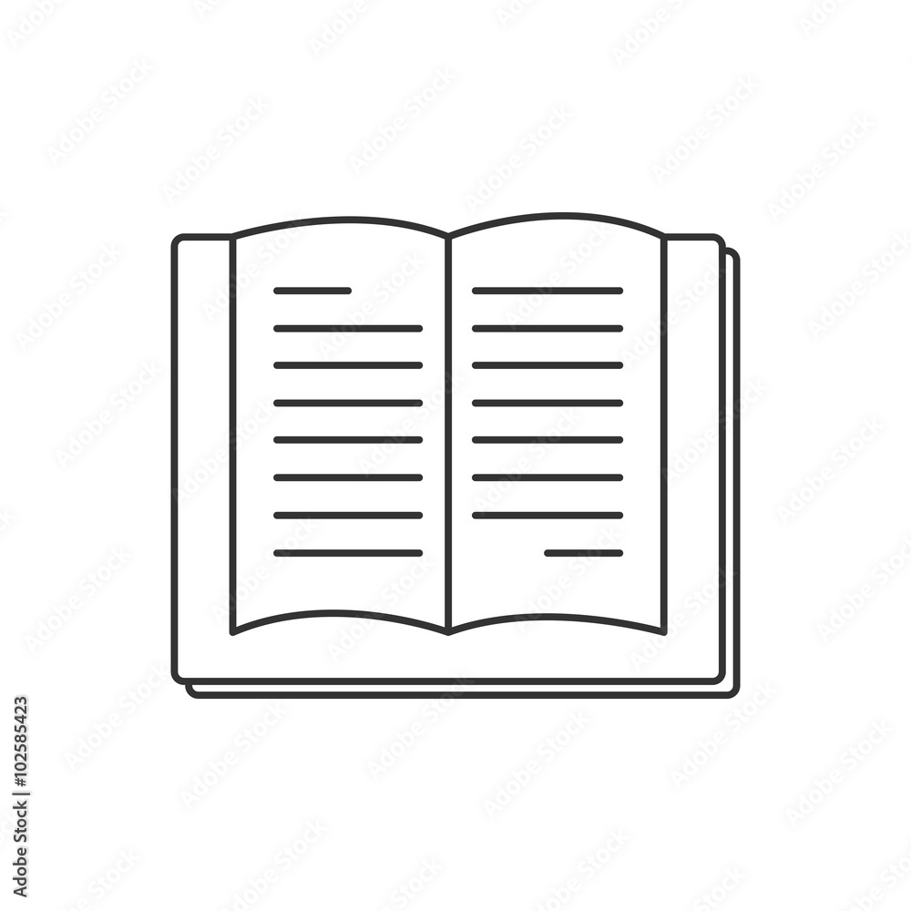 Book icon line icon Book icon line icon