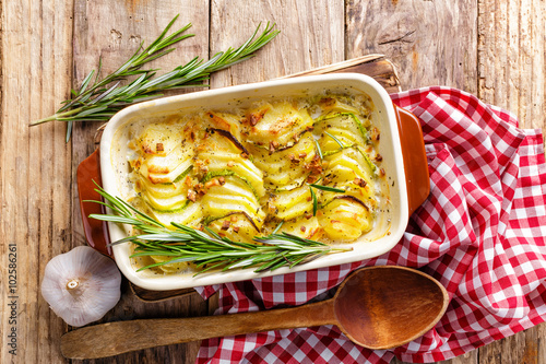Slika na platnu potato gratin