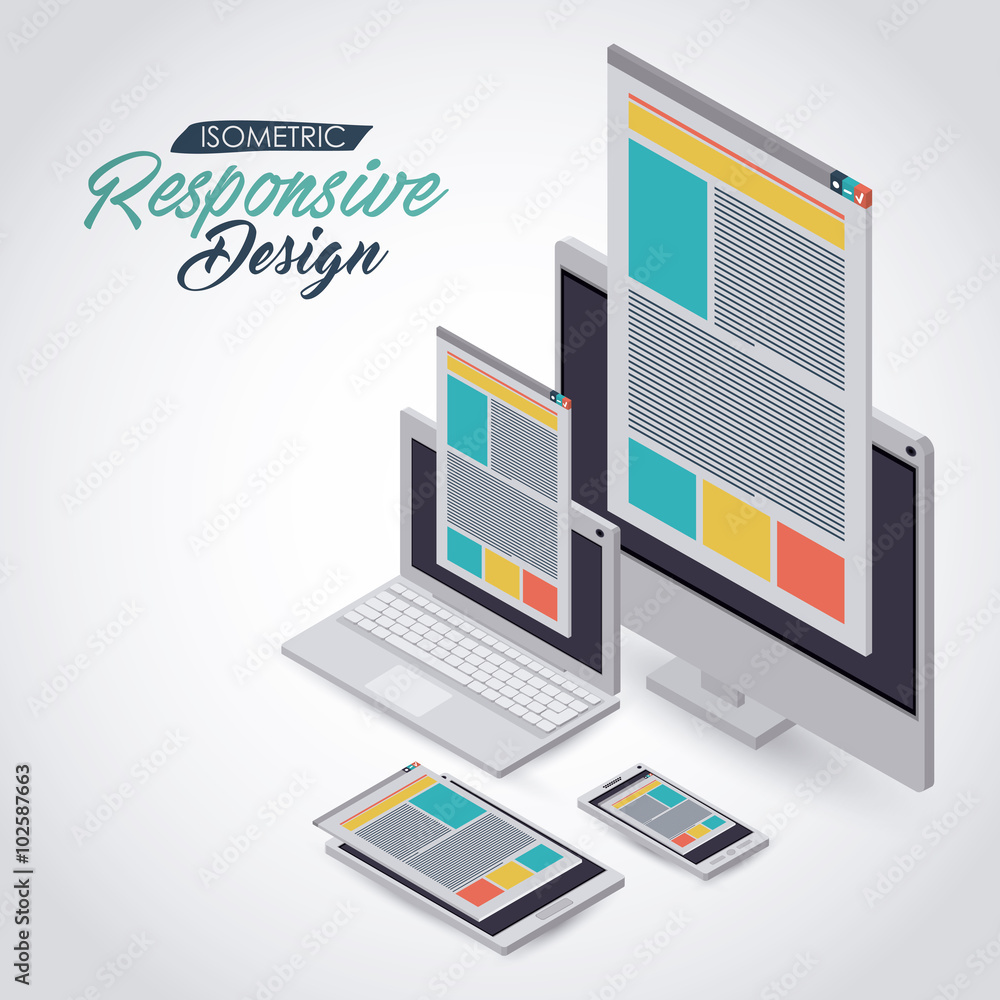isometric responsive icon design isometric responsive icon design
