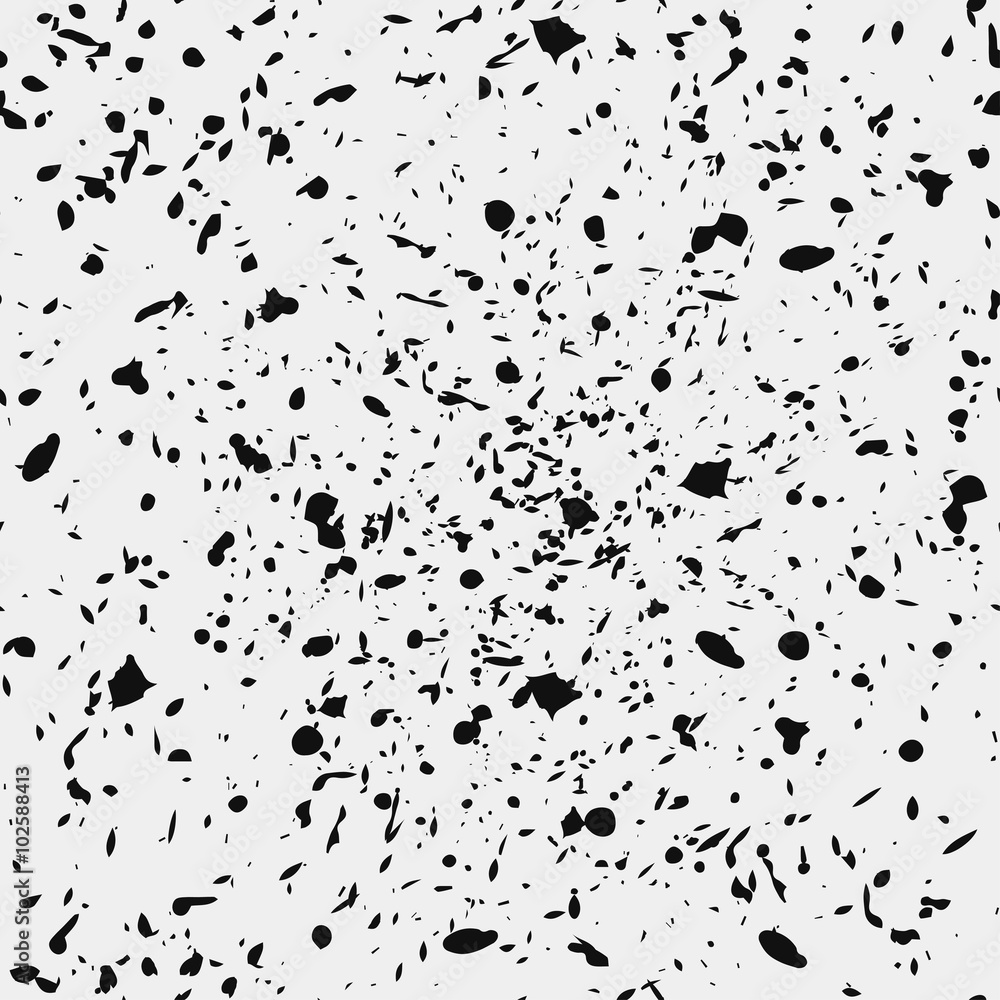 seamless black and white pattern in drops design. Vector