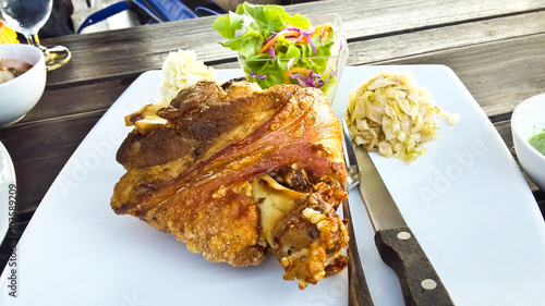 roasted pork knuckle