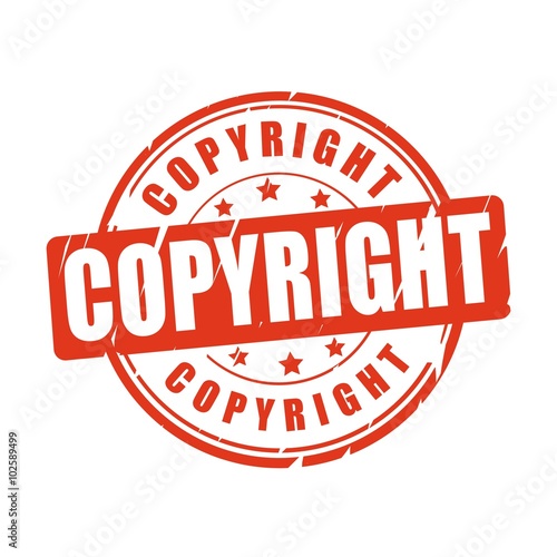Copyright vector stamp