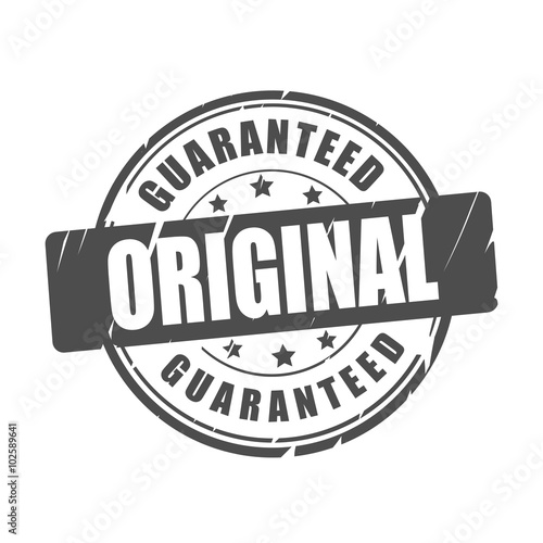 Original guaranteed vector stamp