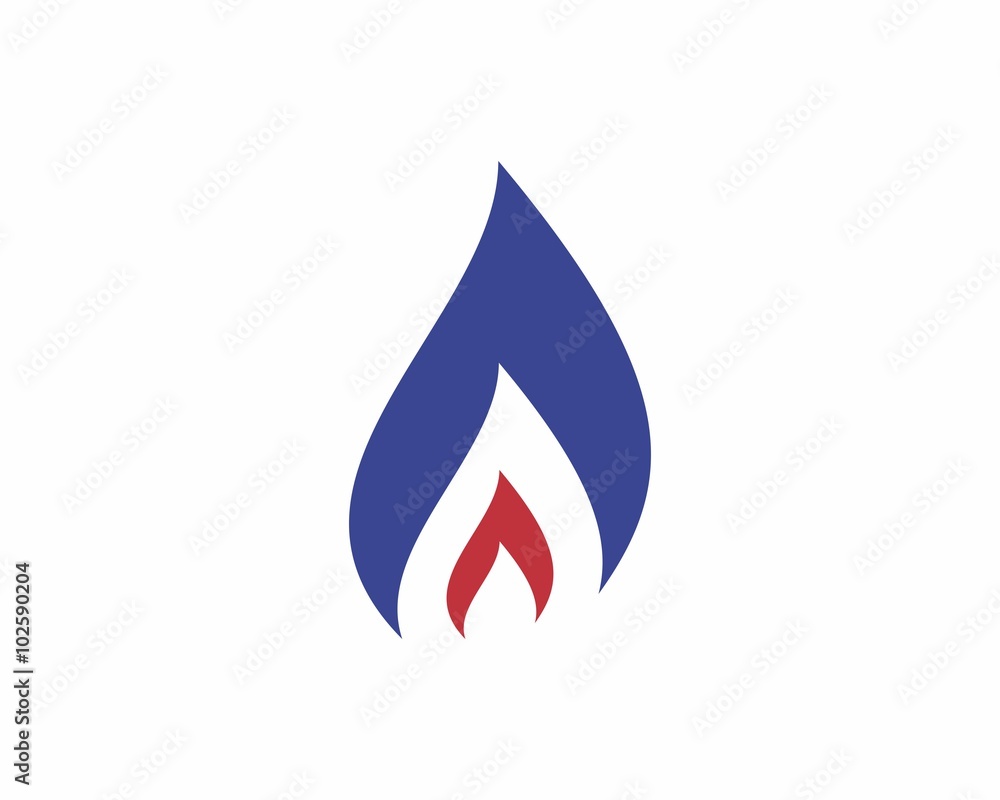 Obraz premium Blue Gas Logo