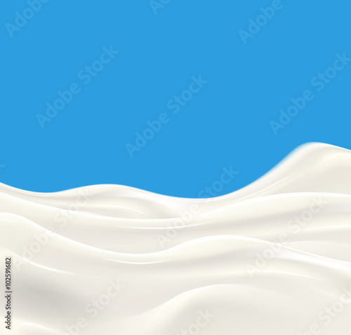 Milk wave vector illustration