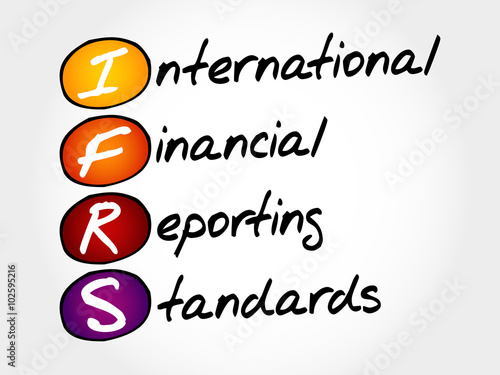 IFRS - International Financial Reporting Standards, acronym business concept