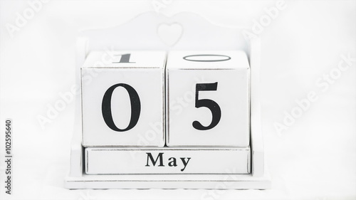 Calendar for the year timelapse video
