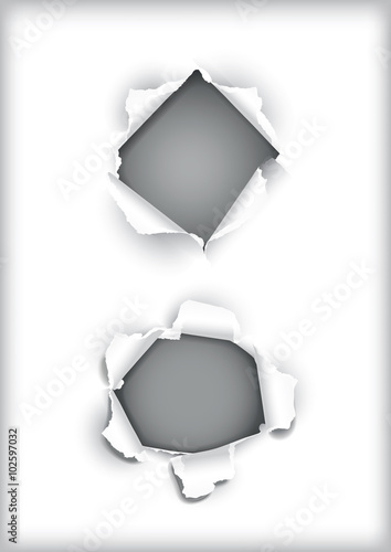 holes in paper