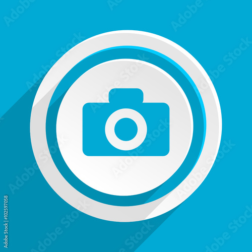 blue flat vector icon