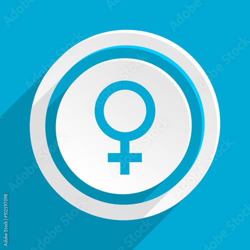 blue flat vector icon