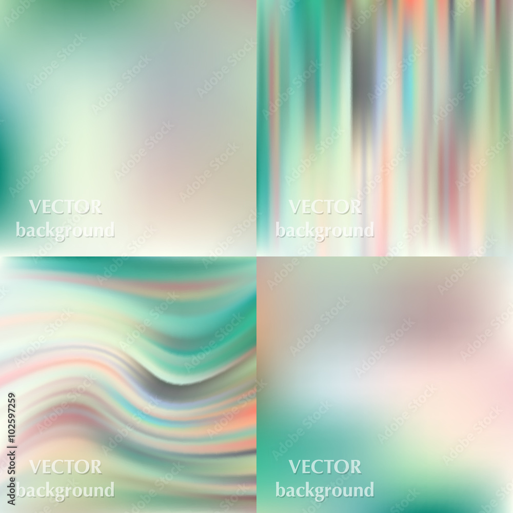 Abstract beautiful colorful blurred wavy smooth vector backgroun