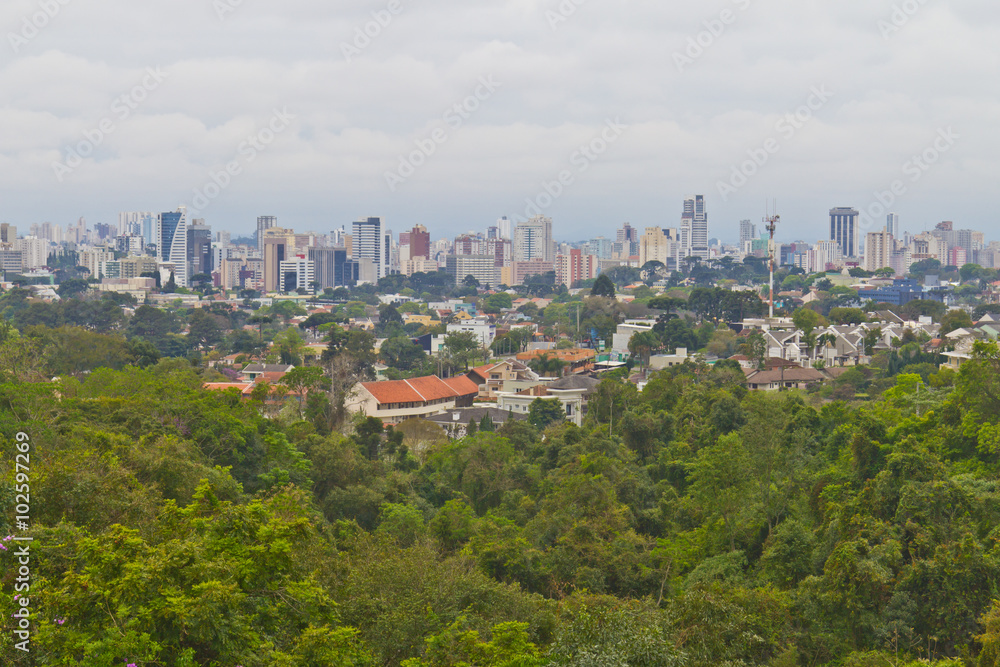 Cityscape of Curitiba