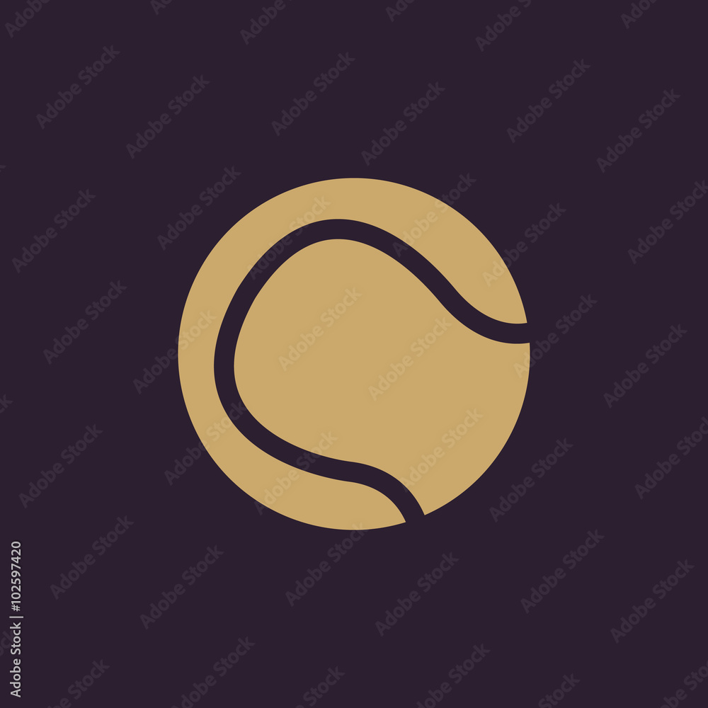 Fototapeta premium The tennis ball icon. Sport symbol. Flat