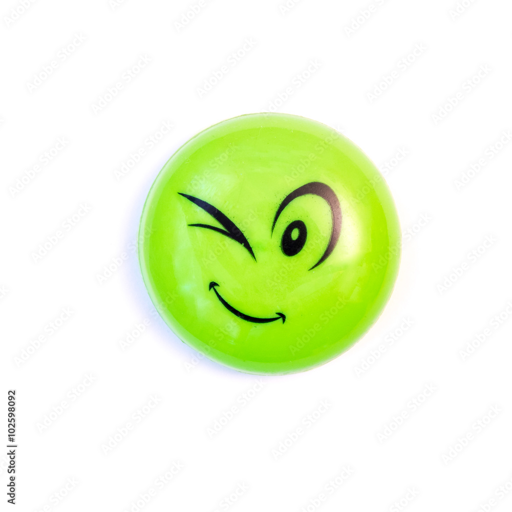 Fototapeta premium The fridge magnet - a winking face