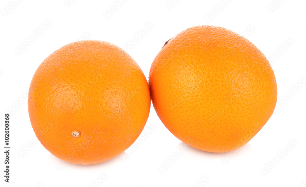 Orange fruit isolated on white background Orange fruit isolated on white background
