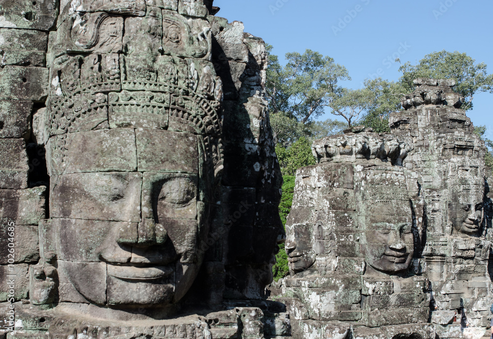 Bayon Temple, Angkor, Cambodia.