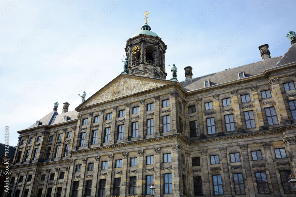 Paleis op de Dam als Königlicher Palast in Amsterdam 