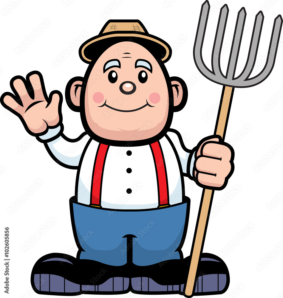 Farmer Waving Farmer Waving