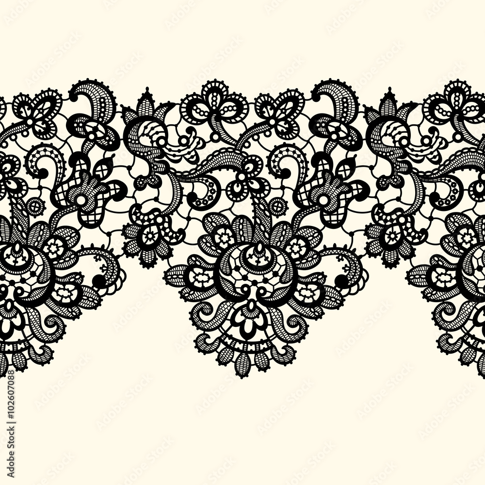 Vector Lace. Seamless Pattern. Stock Vector