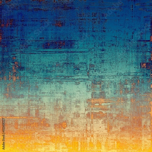 Wallpaper Mural Computer designed highly detailed vintage texture or background. With different color patterns: yellow (beige); brown; blue; red (orange); cyan Torontodigital.ca