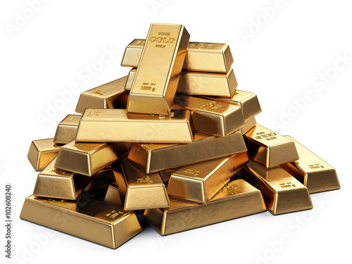 Obraz na płótnie Gold Bars