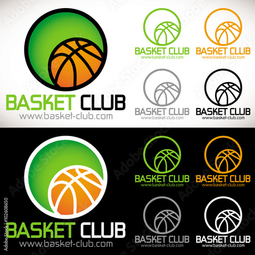 logo basket club vert basketball