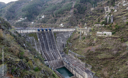 The dam at the reservoir of Embalse de Salime on the Camino Primitivo, a World Heritage photo