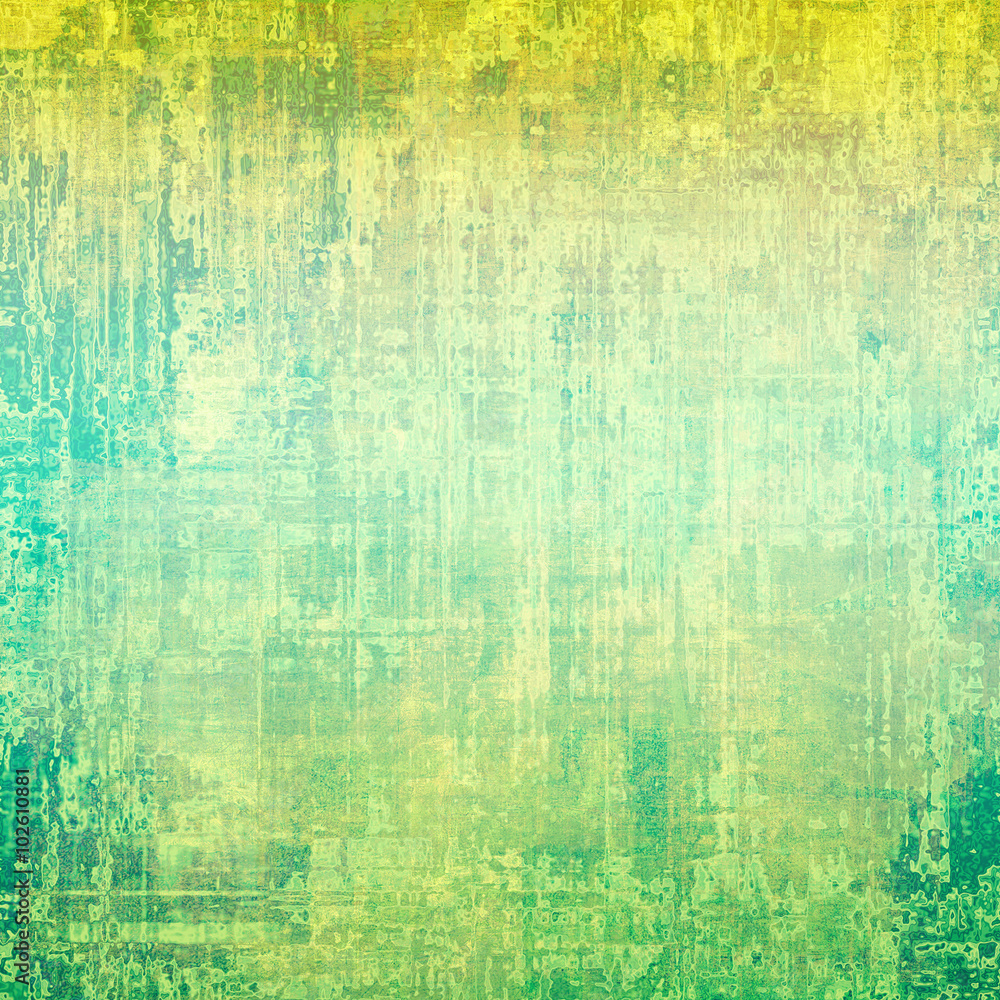 Old, grunge background or ancient texture. With different color patterns: yellow (beige); blue; green; cyan