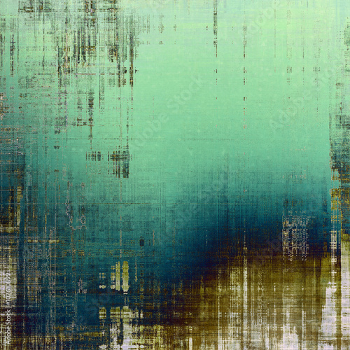 Abstract old background or faded grunge texture. With different color patterns  brown  blue  green  cyan  gray