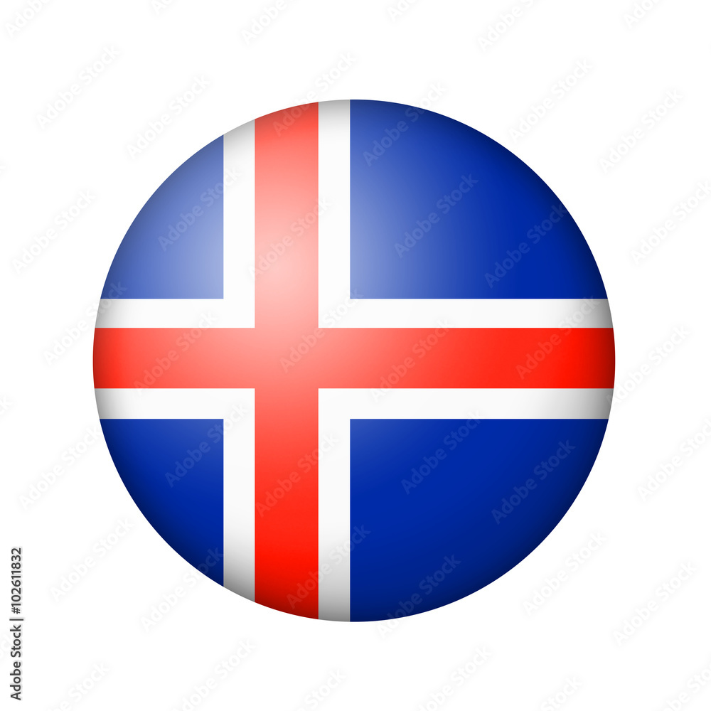 Fototapeta premium The Icelandic flag