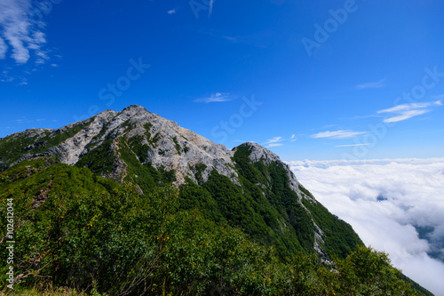 Mt.Kaikomagatake at the southern Japan Alps