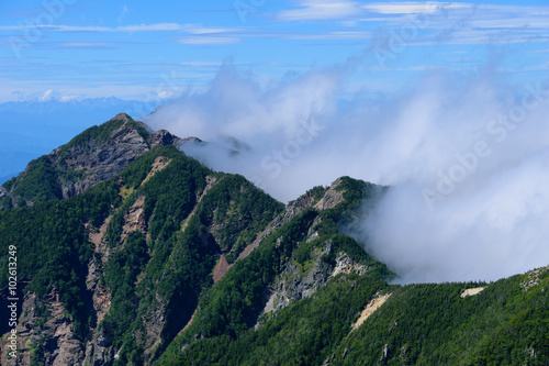 Mt.Nokogiridake at the southern Japan Alps