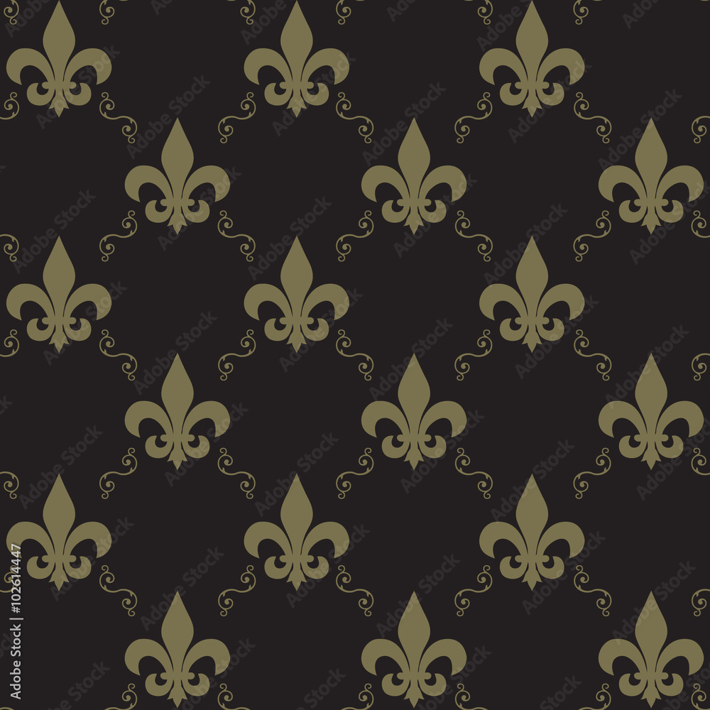 Seamless Fleur De Lis Pattern Seamless Fleur De Lis Pattern