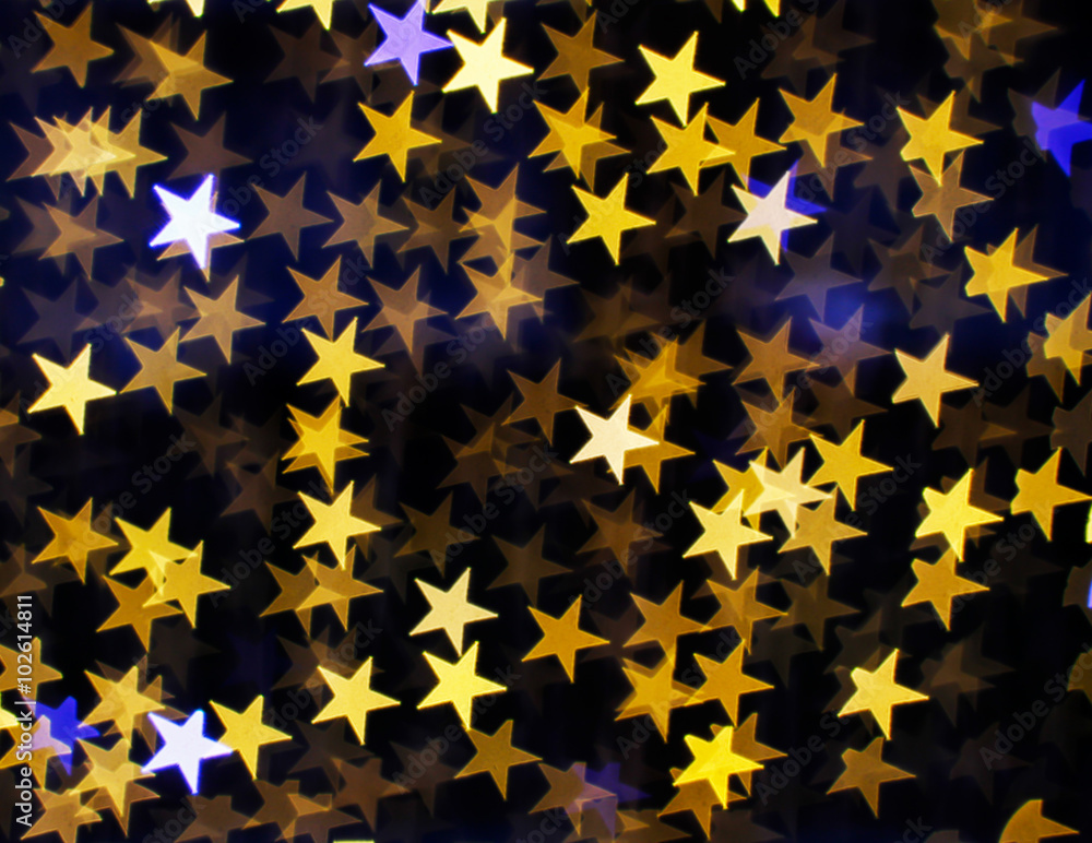 Blurring lights bokeh background of stars Blurring lights bokeh background of stars