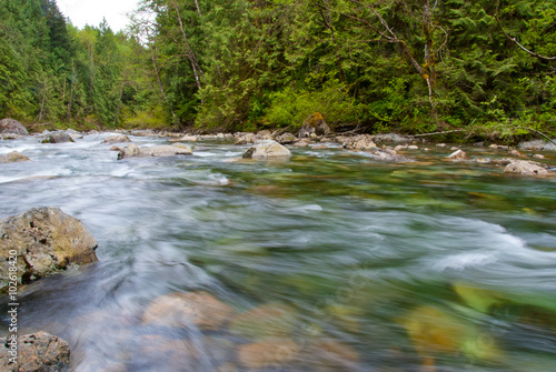 Mountain river in Golden Ears park at Vancouver, Canada.