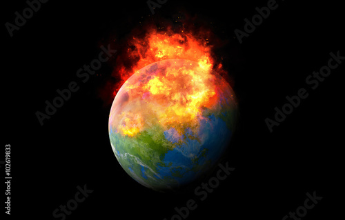 Globe which burns