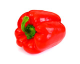 Fresh Red Bell Pepper. Isolated