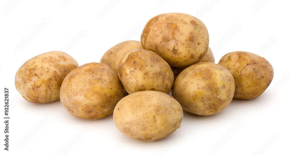 new potato tuber isolated on white background cutout new potato tuber isolated on white background cutout