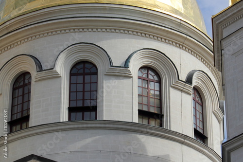 Arched window   Arch window and architectural elements of the building.
