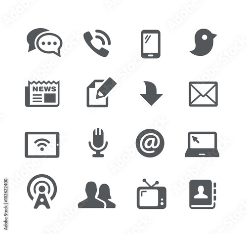 Telecommunications Icons - Utility Series